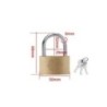 Lacăt din cupru Încuietori mici pentru dulap de bagaje Hardware pentru îmbunătățirea casei 20mm 25mm 30mm 40mm 50mm Include 3 ch