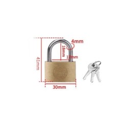 Lacăt din cupru Încuietori mici pentru dulap de bagaje Hardware pentru îmbunătățirea casei 20mm 25mm 30mm 40mm 50mm Include 3 ch