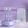 Set de curățare pentru îngrijirea bucală a dinților de bebeluș, 3 buc, periuță de dinți din silicon pentru copii, 360 de grade, 
