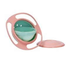 Bol universal giroscopic pentru copii, rotire 360, rezistent la scurgeri, design practic pentru copii, echilibru rotativ pentru 