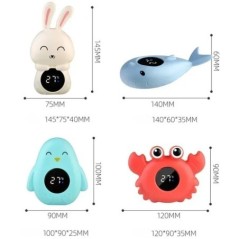 Contor de temperatură pentru baie pentru bebeluși Aparat digital plutitor Contor de temperatură pentru baie pentru bebeluși Afiș