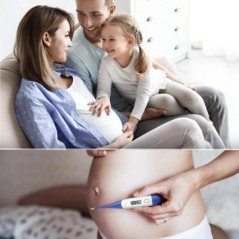 Termometru pentru adulți, termometru digital oral pentru febră, termometru bazal cu citire rapidă de 15 secunde