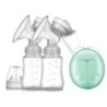 Pompe de sân electrice duble ZIMEITU Pompă de sân electrică USB cu aspirare puternică a mamelonului cu biberon de lapte pentru b