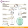 Pompe de sân electrice duble ZIMEITU Pompă de sân electrică USB cu aspirare puternică a mamelonului cu biberon de lapte pentru b
