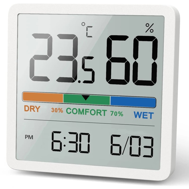 NOKLEAD New Digital Home Interioare Temperatură Umiditate Contor LCD Termometru digital Higrometru Senzor Indicator Stație meteo