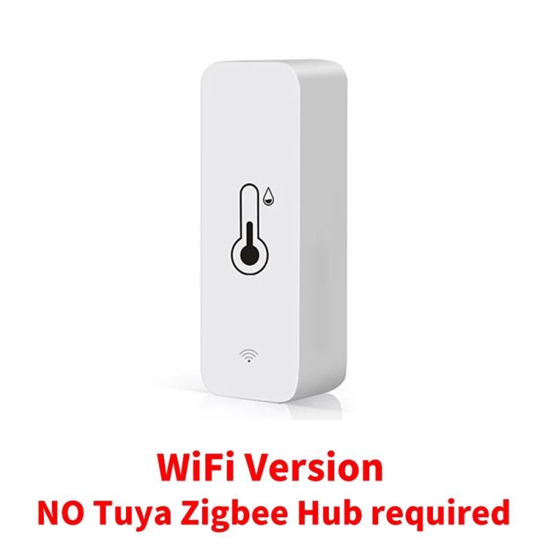 Tuya Zigbee WiFi Senzor de temperatură și umiditate APP Monitor de la distanță pentru Smart Home var SmartLife WorkWith Alexa Go