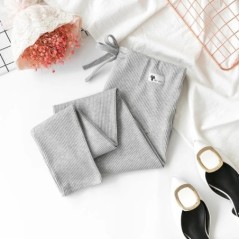 Jambiere casual pentru femeile însărcinate Pantaloni elastici cu talie înaltă, cu dungi, îmbrăcăminte sport pentru sarcină, pant