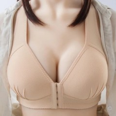Sutien cu cupă deschisă sexy, fără sudură, mărime Plus, pentru haine de maternitate, femei însărcinate, cu închidere frontală, l