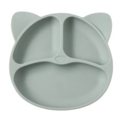 Farfurie de sufragerie din silicon pentru bebeluși Farfurie de hrănire pentru copii Bol cu ventuză Față cu zâmbet solid Vase pen