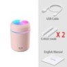 Umidificator de aer H2O de 300 ml Mini difuzor de aromă USB portabil cu ceață rece pentru dormitor acasă purificator de plante d