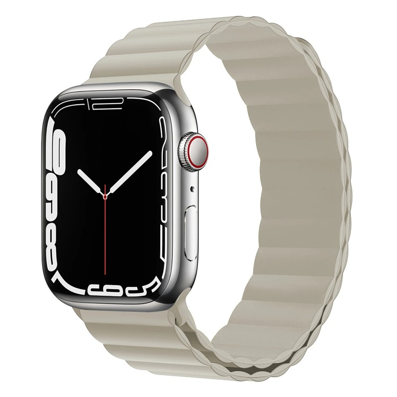 Curea cu buclă magnetică pentru banda de ceas Apple 44mm 40mm 45mm 41mm 42mm 38mm Bratara din silicon iWatch series 3 4 5 6 se 7