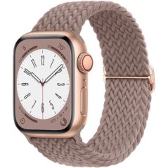 Solo buclă împletită pentru Apple ceas curea 44mm 40mm 49mm 45mm 41mm 38mm Bratara elastica din nailon iWatch series 8 3 se 6 7 