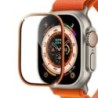 Sticlă de protecție pentru ecran pentru Apple Watch Ultra 2 49 mm Folie cu cadru metalic temperat Anti-zgârieturi IWatch Series 