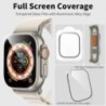Sticlă de protecție pentru ecran pentru Apple Watch Ultra 2 49 mm Folie cu cadru metalic temperat Anti-zgârieturi IWatch Series 