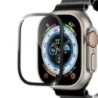 Sticlă de protecție pentru ecran pentru Apple Watch Ultra 2 49 mm Folie cu cadru metalic temperat Anti-zgârieturi IWatch Series 