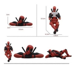 Anime Deadpool 2 Figurină de acțiune Șezut culcat Model de postură Anime X-Men Mini păpușă Decorație Colectie Figurină Cadouri