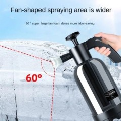 Pulverizator cu spumă cu pompă de mână de 2L cu 3 tipuri de duză, tun cu spumă pneumatică manuală, spumă de zăpadă, sticlă cu pu