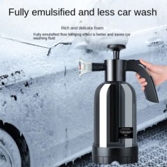 Pulverizator cu spumă cu pompă de mână de 2L cu 3 tipuri de duză, tun cu spumă pneumatică manuală, spumă de zăpadă, sticlă cu pu