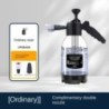 Pulverizator cu spumă cu pompă de mână de 2L cu 3 tipuri de duză, tun cu spumă pneumatică manuală, spumă de zăpadă, sticlă cu pu