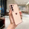 Husă placată de lux pentru Samsung Galaxy S24 S22 S23 Ultra S21 S20 S23 FE A52 A53 A13 A54 A14 Love Heart Side Model Husă pentru