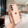 Husă placată de lux pentru Samsung Galaxy S24 S22 S23 Ultra S21 S20 S23 FE A52 A53 A13 A54 A14 Love Heart Side Model Husă pentru