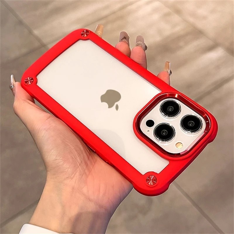 Husă de protecție de lux, robustă, rezistentă, pentru iPhone 15 14 12 11 13 Pro Max X XS XR 7 8 Plus SE3 Husă transparentă hibri