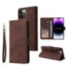 ZZXX Husă de telefon portofel din piele pentru iPhone 15 Pro Max 14 13 Mini 12 11 XS XR X SE 2022 8 7 6 6s Plus Husă cu suport p