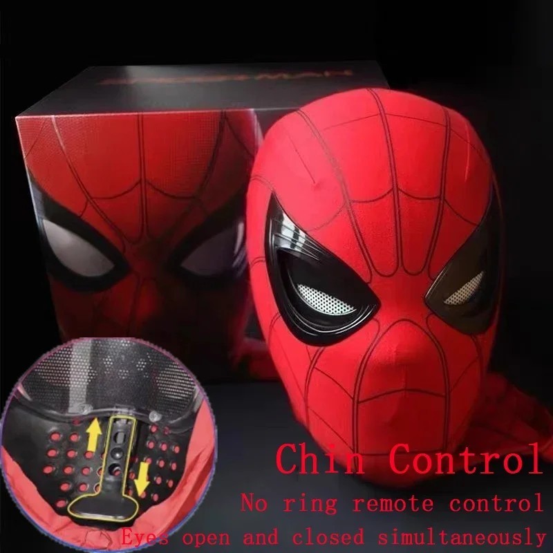 New Spider-man:no Way Home Mască Spider Man Cască de lux Reîncărcabilă Telecomanda Ochi Mască mobilă Decorare Cosplay Jucării ca