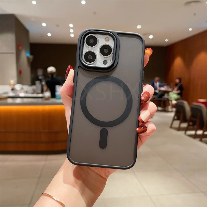 Husă de telefon magnetică de lux pentru Magsafe cu încărcare fără fir pentru iPhone 11 12 13 14 15 Pro Max 7 8 Plus X XR XS Husă