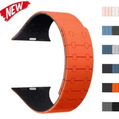Curea magnetică din silicon pentru Apple Watch Ultra band 49mm 45mm 40mm bratara corea 41mm 44mm 38mm 42mm iWatch series 8 SE 7 