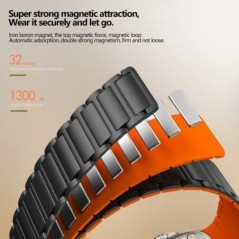 Curea sport magnetică pentru Apple Watch Ultra 2 49mm 45mm 44 42mm 38 40 41mm curea din silicon pentru seria iWatch 9 8 7 6 5 4 