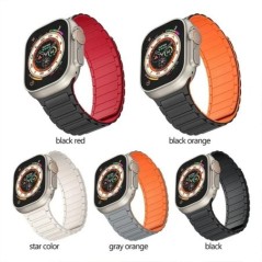 Curea sport magnetică pentru Apple Watch Ultra 2 49mm 45mm 44 42mm 38 40 41mm curea din silicon pentru seria iWatch 9 8 7 6 5 4 