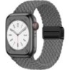 Curea din nylon pentru Apple Watch Band 44mm 40mm 45mm 49mm 41mm 44mm Catarama magnetica Bratara impletita iWatch series 9 se 7 