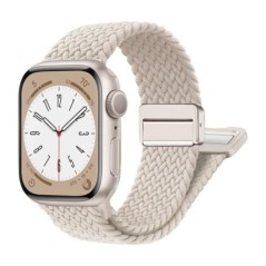 Curea din nylon pentru Apple Watch Band 44mm 40mm 45mm 49mm 41mm 44mm Catarama magnetica Bratara impletita iWatch series 9 se 7 