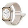 Curea din nylon pentru Apple Watch Band 44mm 40mm 45mm 49mm 41mm 44mm Catarama magnetica Bratara impletita iWatch series 9 se 7 