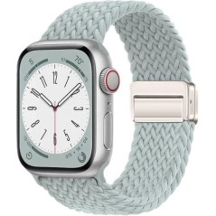 Curea din nylon pentru Apple Watch Band 44mm 40mm 45mm 49mm 41mm 44mm Catarama magnetica Bratara impletita iWatch series 9 se 7 
