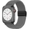 Curea din nylon pentru Apple Watch Band 44mm 40mm 45mm 49mm 41mm 44mm Catarama magnetica Bratara impletita iWatch series 9 se 7 