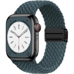 Curea din nylon pentru Apple Watch Band 44mm 40mm 45mm 49mm 41mm 44mm Catarama magnetica Bratara impletita iWatch series 9 se 7 