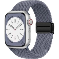 Curea din nylon pentru Apple Watch Band 44mm 40mm 45mm 49mm 41mm 44mm Catarama magnetica Bratara impletita iWatch series 9 se 7 