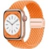 Curea din nylon pentru Apple Watch Band 44mm 40mm 45mm 49mm 41mm 44mm Catarama magnetica Bratara impletita iWatch series 9 se 7 