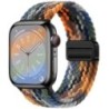 Curea din nylon pentru Apple Watch Band 44mm 40mm 45mm 49mm 41mm 44mm Catarama magnetica Bratara impletita iWatch series 9 se 7 