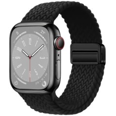 Curea din nylon pentru Apple Watch Band 44mm 40mm 45mm 49mm 41mm 44mm Catarama magnetica Bratara impletita iWatch series 9 se 7 