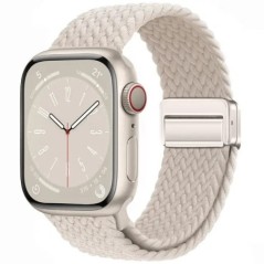 Curea din nylon pentru Apple Watch Band 44mm 40mm 45mm 49mm 41mm 44mm Catarama magnetica Bratara impletita iWatch series 9 se 7 