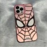 Carcasa de lux IMD Lens Circle Spider Man piele de desene animate TPU pentru iPhone 13 Pro Max 15 Pro 14 Plus 12 X XS Max XR 11 