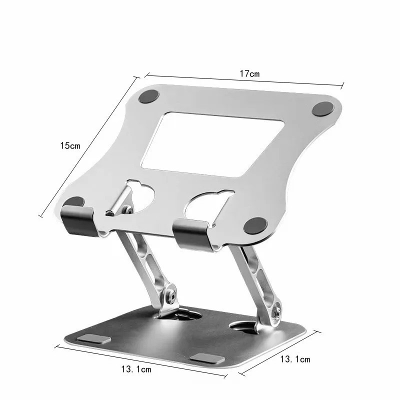 Suport tabletă telefon reglabil, aliaj de aluminiu, laptop, tabletă de până la 17 inchi, laptop portabil, suport pliabil, suport