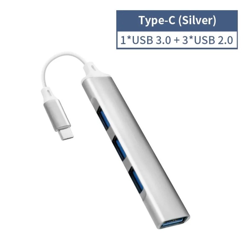 4 porturi Multi Splitter Tip C HUB 3.0 Adaptor USB 3.1 OTG pentru Xiaomi Lenovo Macbook 13 15 Air Pro PC Accesorii pentru comput