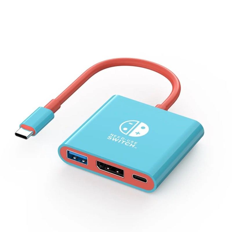 Stație de andocare pentru jocuri USB C Hub 3 în 1 cu încărcare PD Port USB și DP Suport mod de andocare TV pentru comutator de t