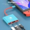 Stație de andocare pentru jocuri USB C Hub 3 în 1 cu încărcare PD Port USB și DP Suport mod de andocare TV pentru comutator de t