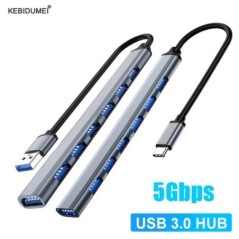 HUB USB HUB USB 3.0 HUB USB 2.0 HUB USB C HUB de tip C Multi Splitter de mare viteză 5Gbps pentru PC Computer Multiport Port HUB