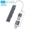 8 porturi USB 3.0 HUB USB C HUB Stație de andocare Adaptor OTG 5Gpbs de mare viteză USB 3.0 2.0 Splitter 3.5 Audio pentru Macboo